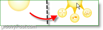 Јинг сунцобран се проширује ако лебдите мишем на њега, стварно је неугодно и можете да га онемогућите како ћемо касније