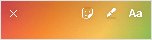 Додирните икону срећног лица у врху екрана да бисте својој Инстаграм причи додали налепнице засноване на геотаг.