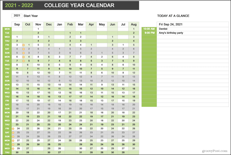 Календар година факултета