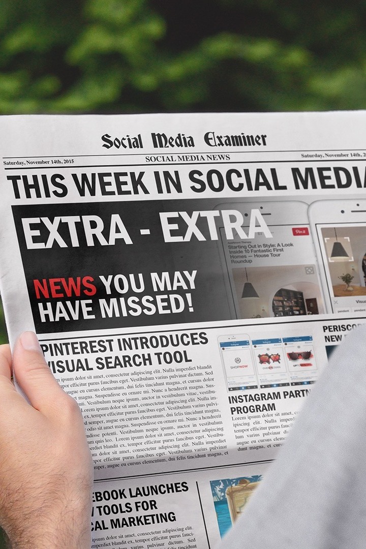 недељно вести испитивача друштвених медија 14. новембар 2015