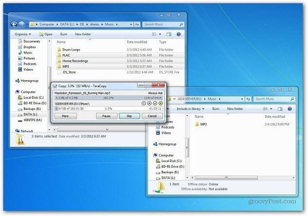 Виндовс 8: Употреба функције нове датотеке за копирање